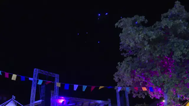 Son et lumières à Capesterre : la fête illumine la place Felix Eboué