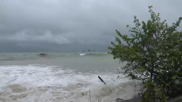 Les images de la tempête tropicale  Fiona à Marie Galante