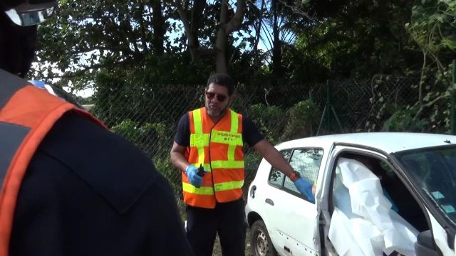 Les Pompiers Marie Galante à l'honneur : itv du commandant Laguerre