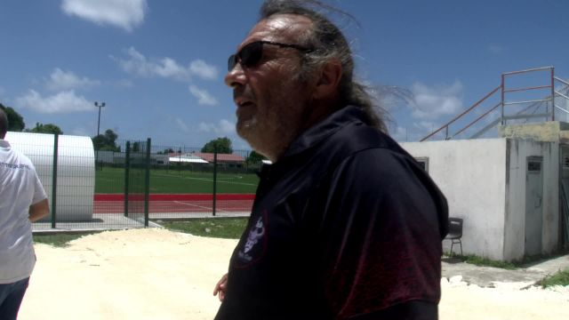 Inauguration du nouveau stade de Rudby à Grand Bourg